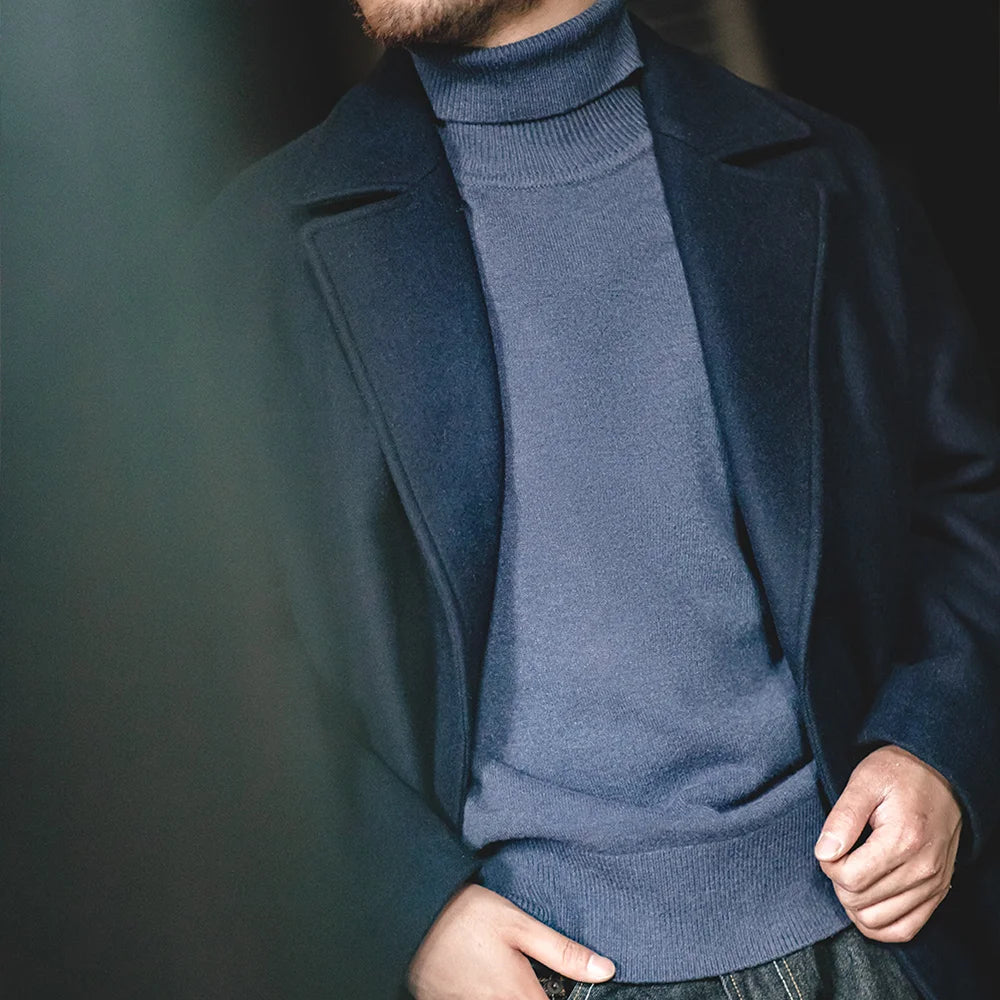 MADEN Turtleneck Thermal Sweater