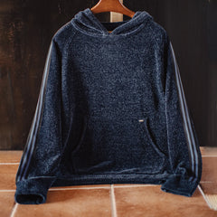 MADEN Chenille Schwerer Strick-Hoodie