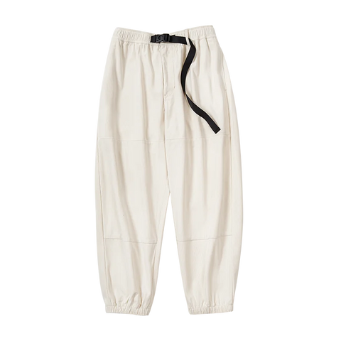 MADEN Men's Casual Drawstring Corduroy Pants Loose Elastic Waist Wide Leg Relaxed Fit Trousers Outdoor Cityboy Jogger Sweatpants