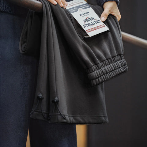 MADEN Women’s Wide Leg Sweatpants Loose Fit Long Trousers Casual Commuter Knit Cotton Adjustable Hem Pants Autumn Winter