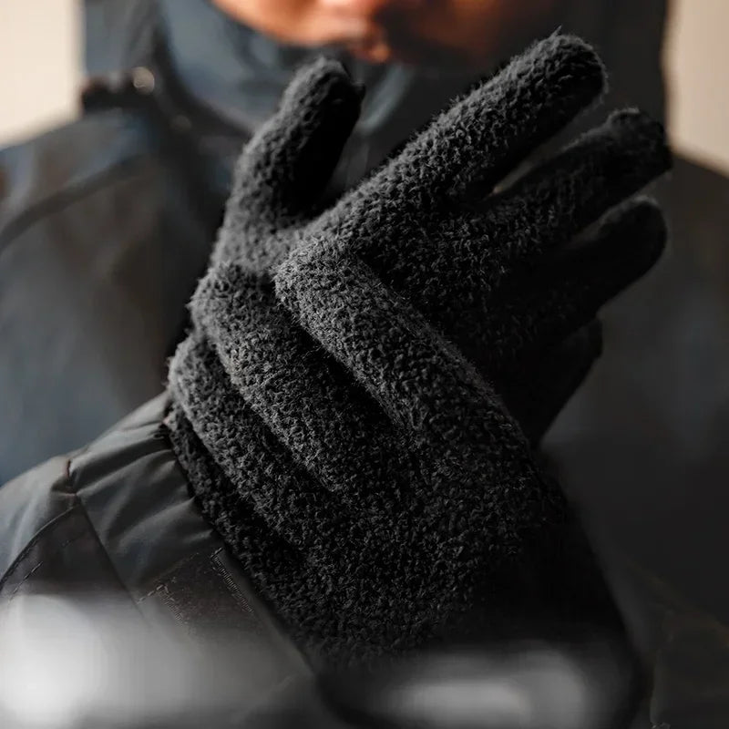 MADEN Thermo-Fleece Strickhandschuhe