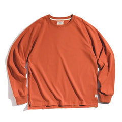MADEN Herren Langarmshirt – 100 % Baumwolle