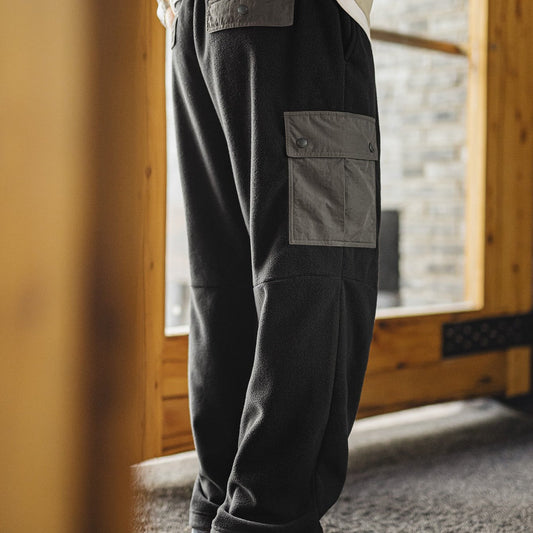 MADEN Men's Heavyweight Double-Sided Fleece Joggers