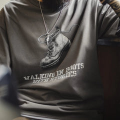 MADEN Vintage Distressed Brushed Tee