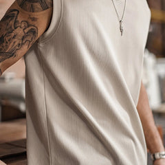 MADEN Striped V-Neck Tank Top