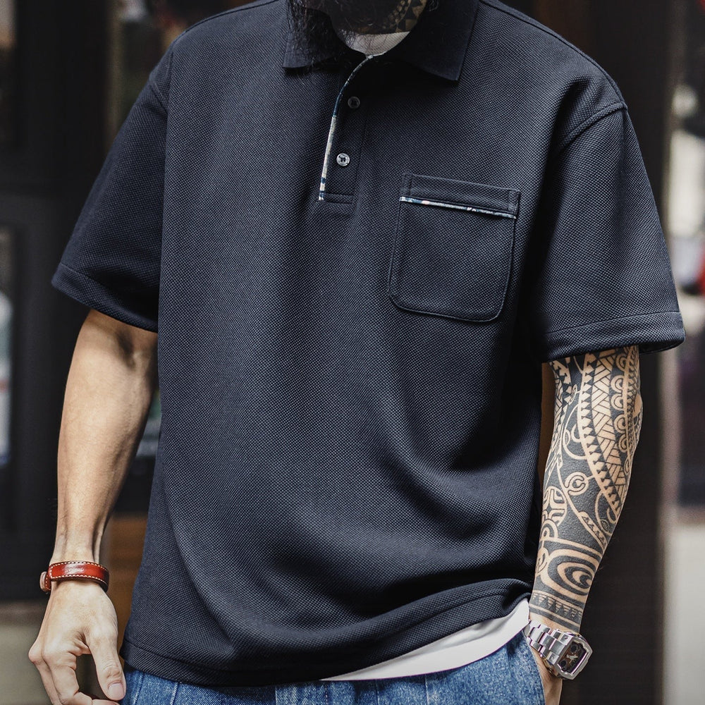 MADEN Premium Vintage Men's Polo Shirt