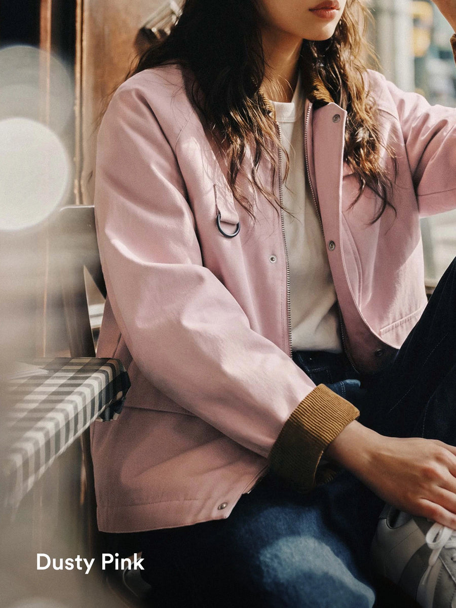 MADEN Apricot Pink Spring Autumn Short Hunting Jacket image 9