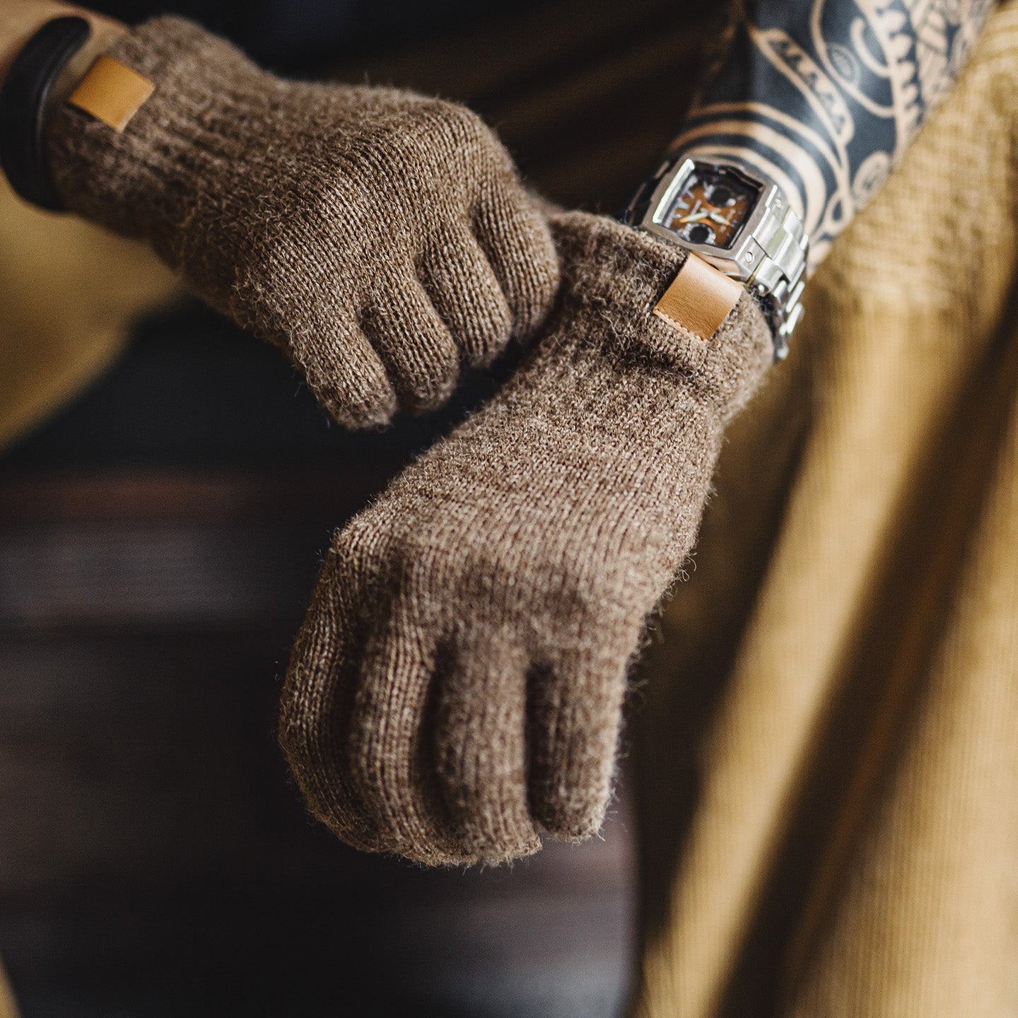 MADEN Touchscreen Thermo-Strickhandschuhe