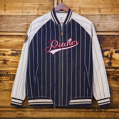 MADEN Bestickte Varsity Baseballjacke