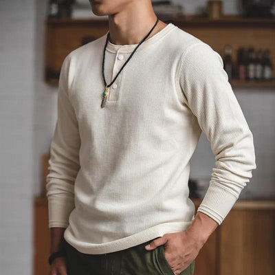 MADEN Waffle Henley T-Shirt