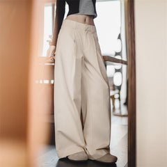 Maden Women's Linen Wide-leg Pants Casual Chic Summer