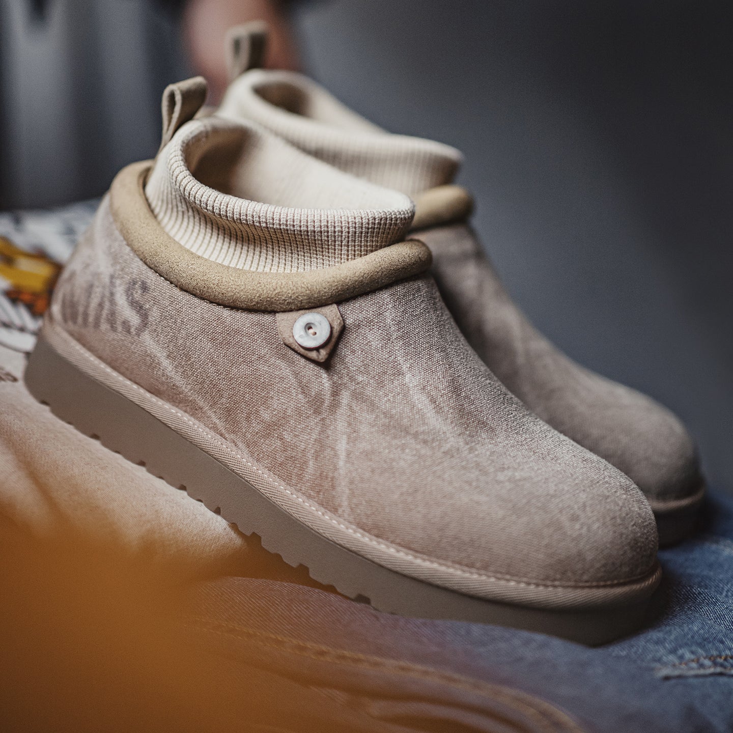 MADEN Wildleder Schnür-Chukka Freizeitstiefel