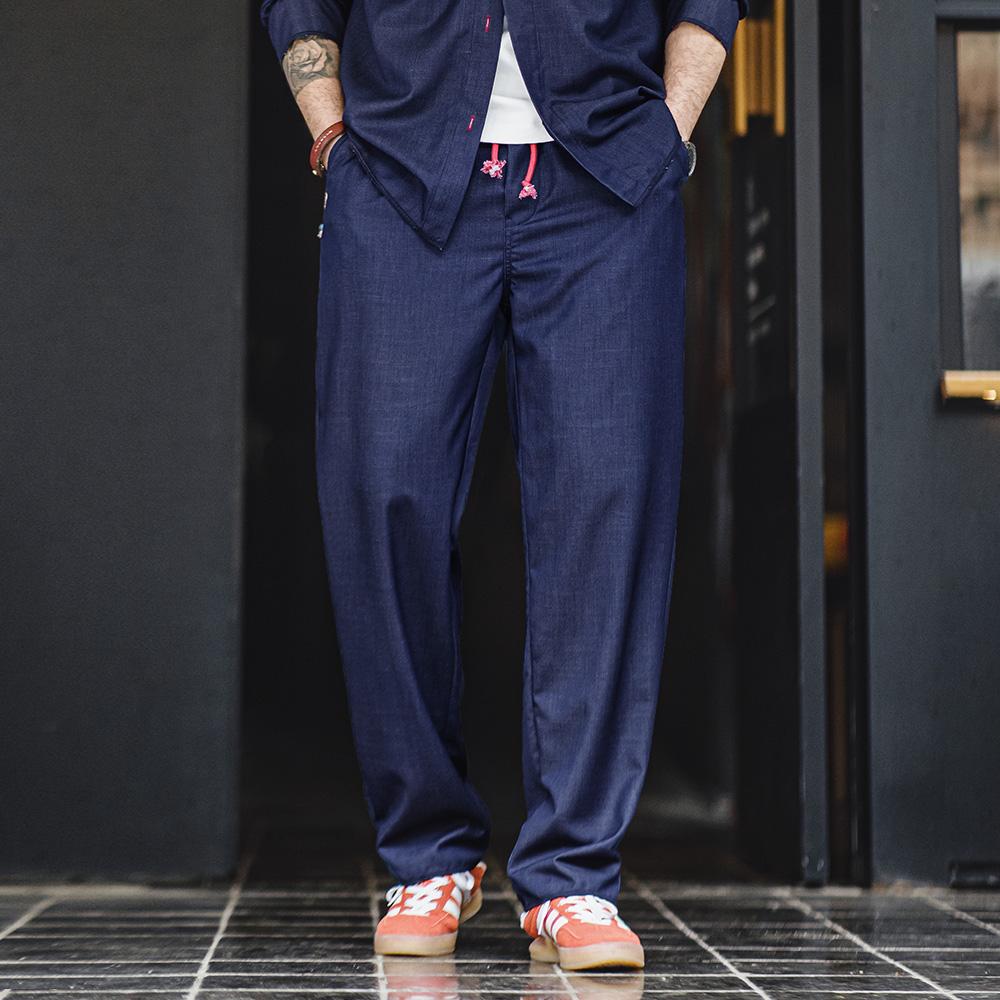 Jeans rectos sueltos con tacto de Tencel retro MADEN