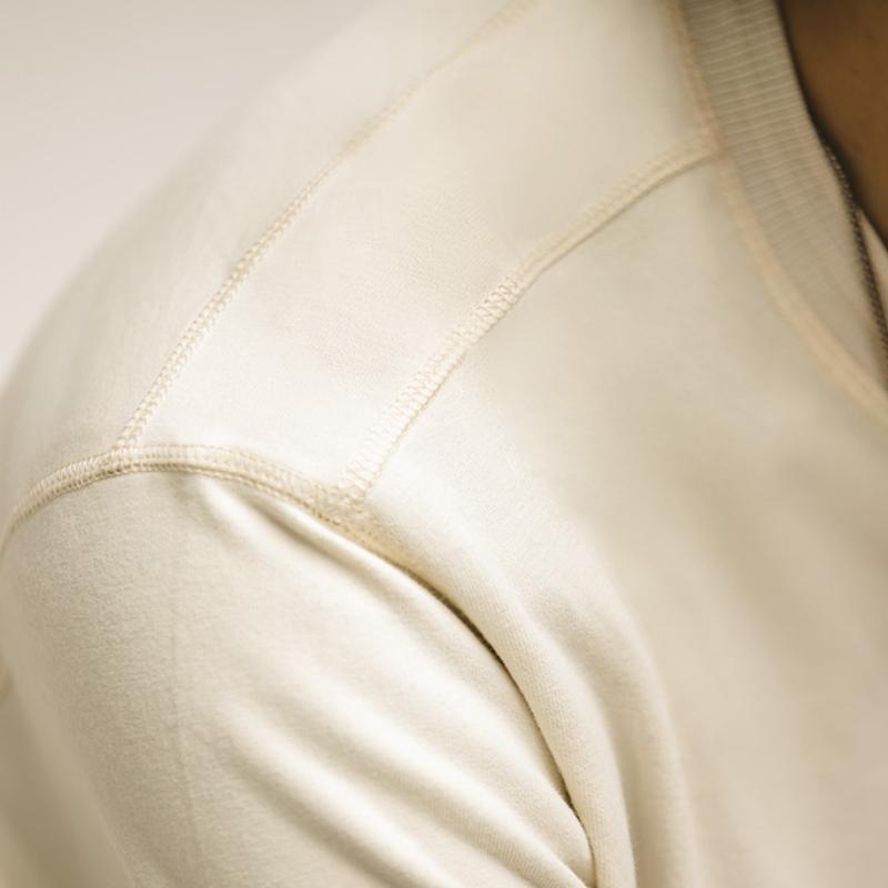 MADEN Schwere Baumwoll Baseballshirt mit Tasche