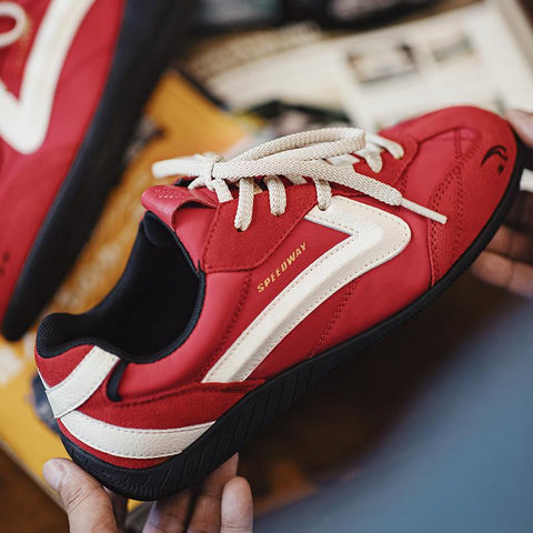 MADEN Retro Red Racing Shoes