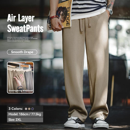MADEN Air Layer Locker geschnittene Sweatpants mit geradem Bein