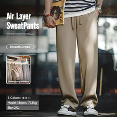 MADEN Air Layer Locker geschnittene Sweatpants mit geradem Bein