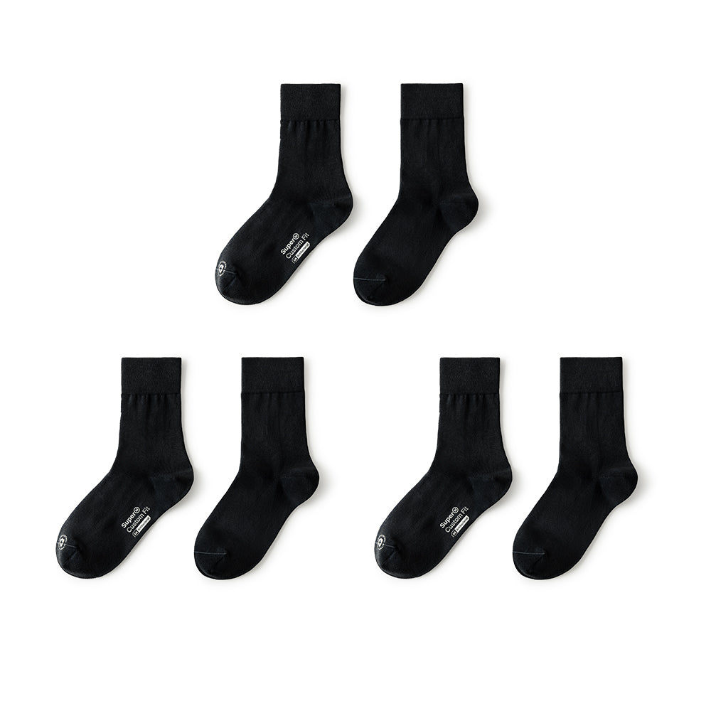 MADEN 5A Grade Antibacterial Mid-Calf Sports Cotton Socks