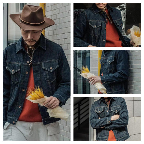 Chaqueta de mezclilla MADEN 14.8oz