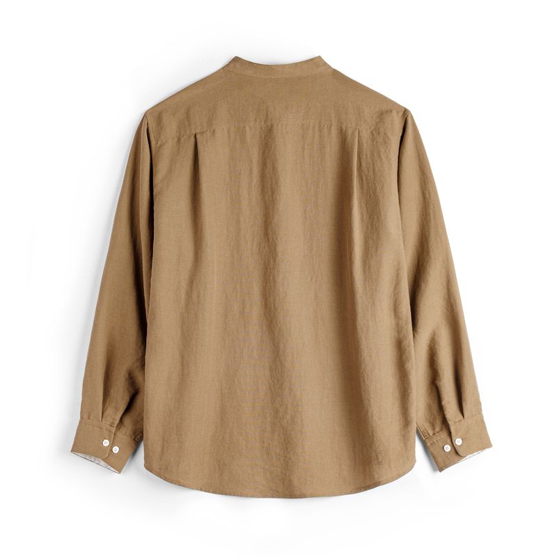 MADEN Men's Lyocell Shirts - Stand Collar