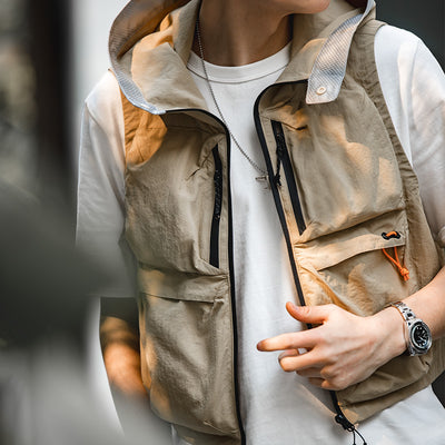 MADEN Outdoor Schnelltrocknende Weste mit mehreren Taschen