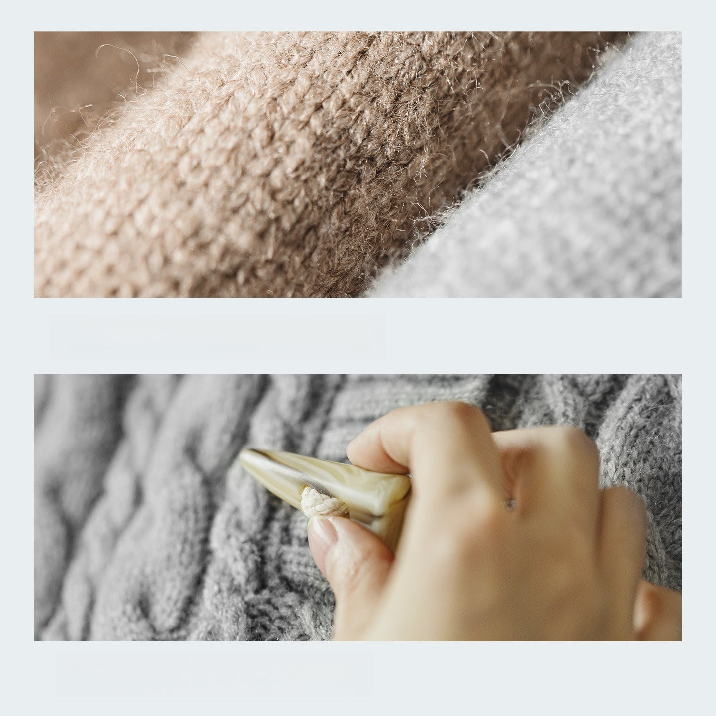MADEN Kapuzenpullover mit Horn-Knebelverschluss