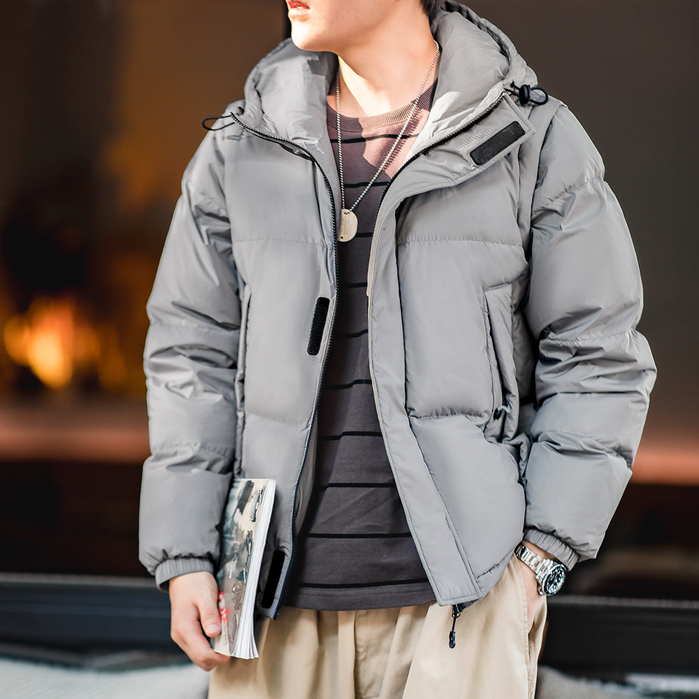 MADEN Men's Detachable Sleeve Down Puffer Vest Jacket