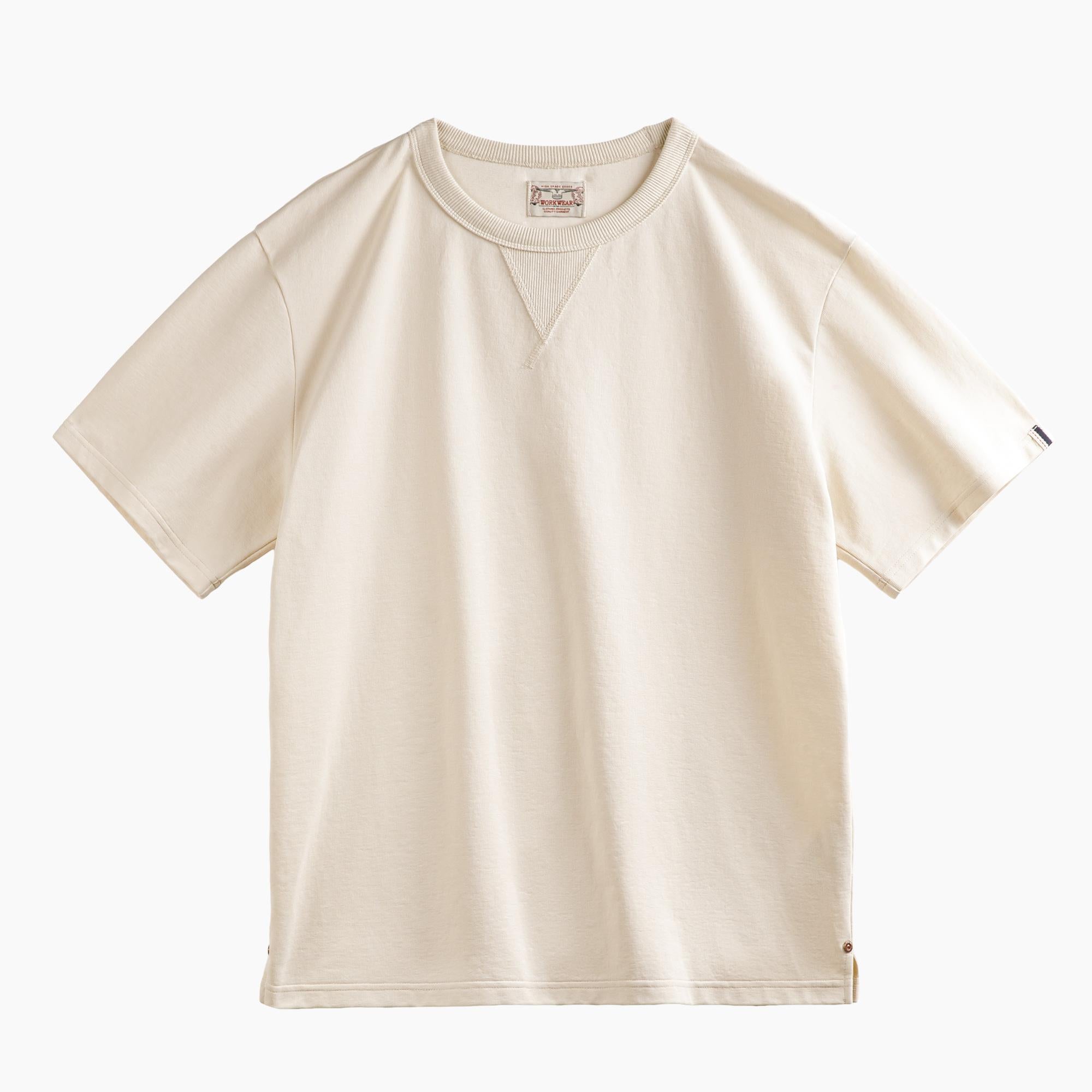 MADEN Vintage Einfarbig Locker sitzendes Shirt