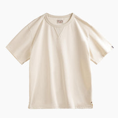 MADEN Vintage Einfarbig Locker sitzendes Shirt