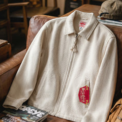 Áo khoác huấn luyện viên IKE MADEN vải canvas 100% cotton