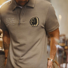Polo pesado bordado indio MADEN