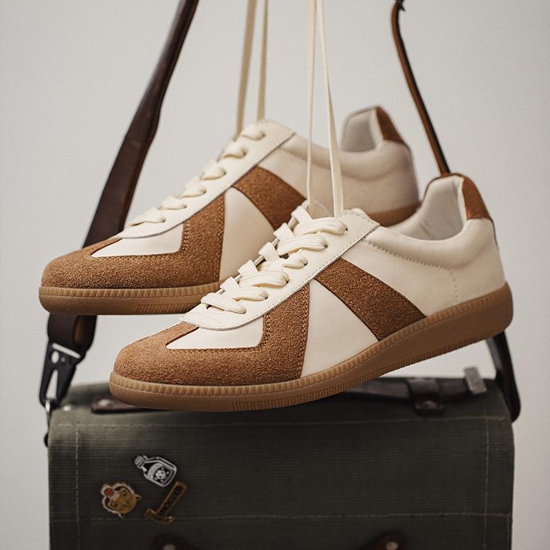 MADEN Retro Wildleder Trainer Sneaker mit dicker Sohle