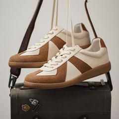 MADEN Retro Wildleder Trainer Sneaker mit dicker Sohle