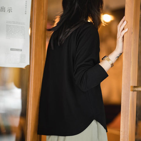 Camiseta de manga larga para mujer MADEN – Algodón 100%