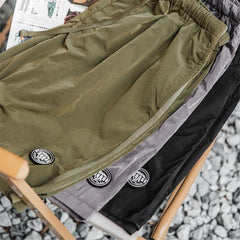 MADEN Outdoor Sport Pants Light and Thin Nylon Shorts Elastic Quick Dry Breathable Pleated Pants for Man Summer