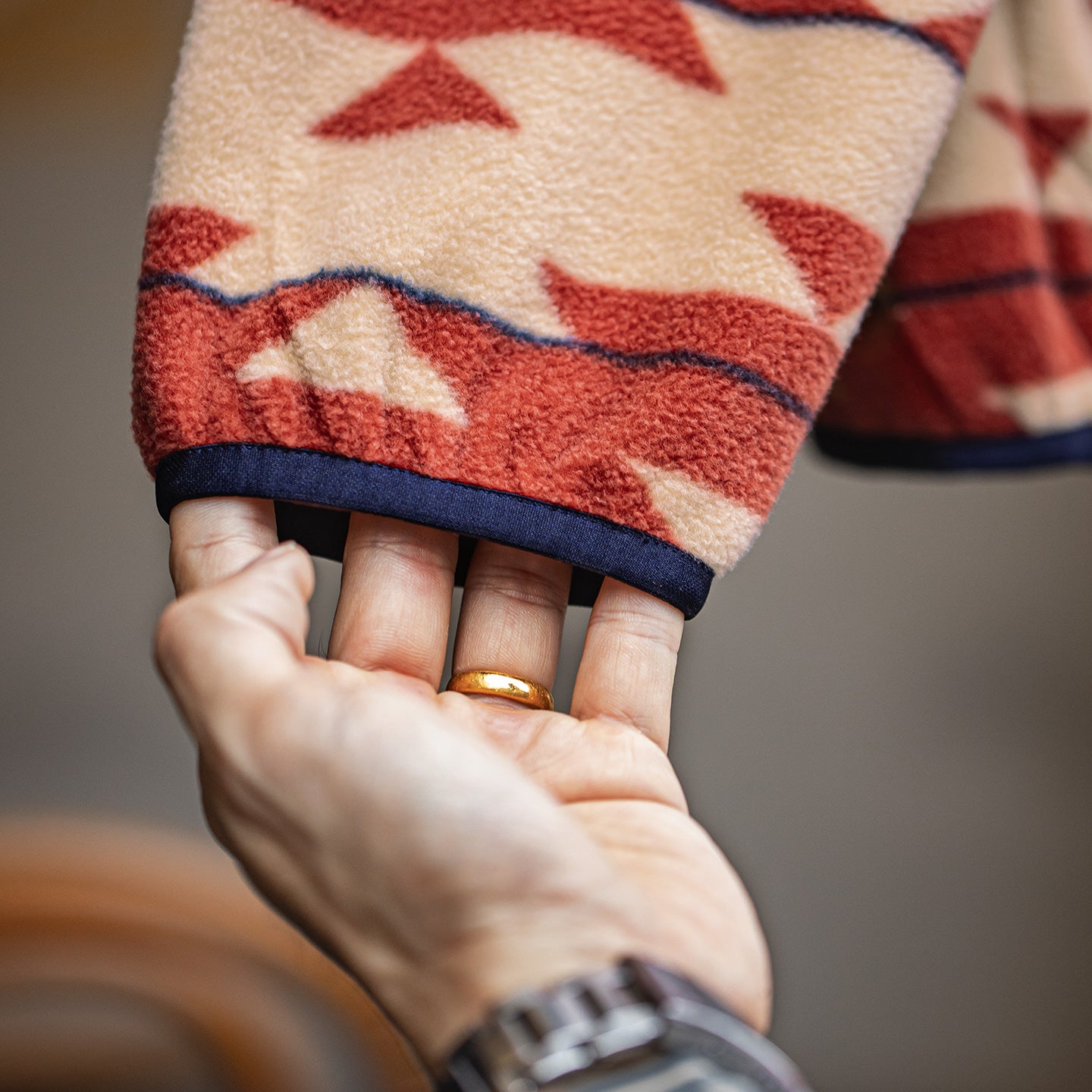 Chaqueta con cremallera de forro polar Navajo MADEN