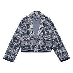MADEN Navajo Cardigan V-Ausschnitt Pullover