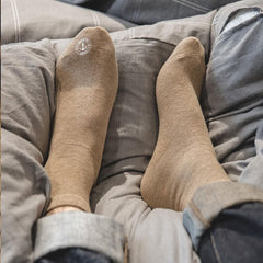 MADEN Retro Anker Print Mid-Top Baumwollsocken