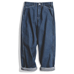 Jeans baggy de mezclilla selvedge de 11.5 oz para hombre MADEN