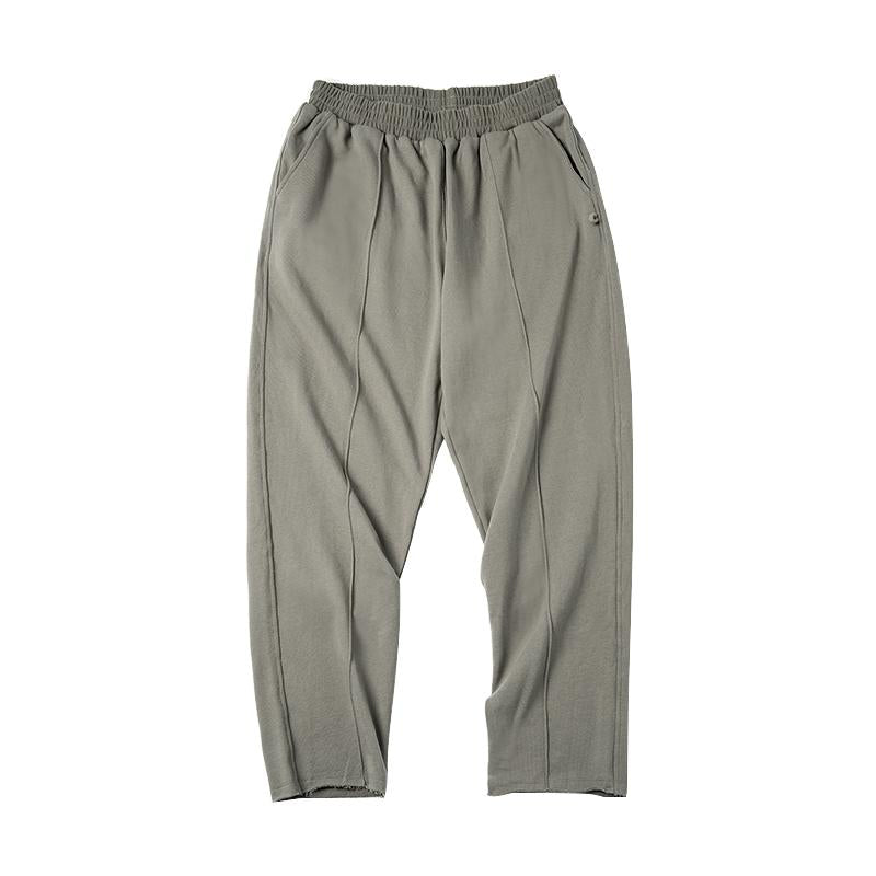 MADEN Herren Schwere Strick-Sweathose mit Elastischem Bund