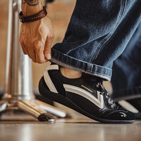 MADEN Speedway Rennschuhe – Unisex Leichte, atmungsaktive Low-Top-Laufschuhe 