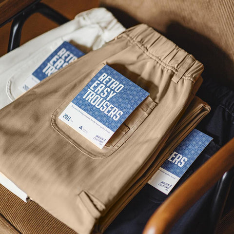 Maden Herringbone Pants Casual Heavyweight Trousers