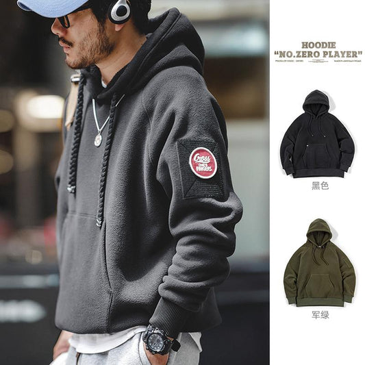 Sudadera polar con capucha de peso pesado MADEN