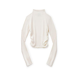 MADEN Damen Modal Rippstrick Half-Turtleneck Slim Fit Oberteil