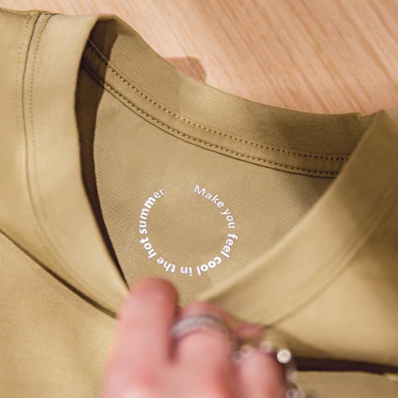 MADEN Ice-Silk kühlendes, schnelltrocknendes Rundhals-T-Shirt