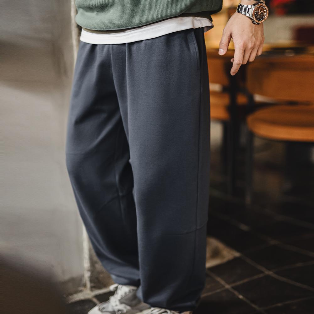 Pantalon de jogging décontracté MADEN pour homme, coupe ample, jambes droites, idéal pour le sport et la course à pied. Confortable et polyvalent. 