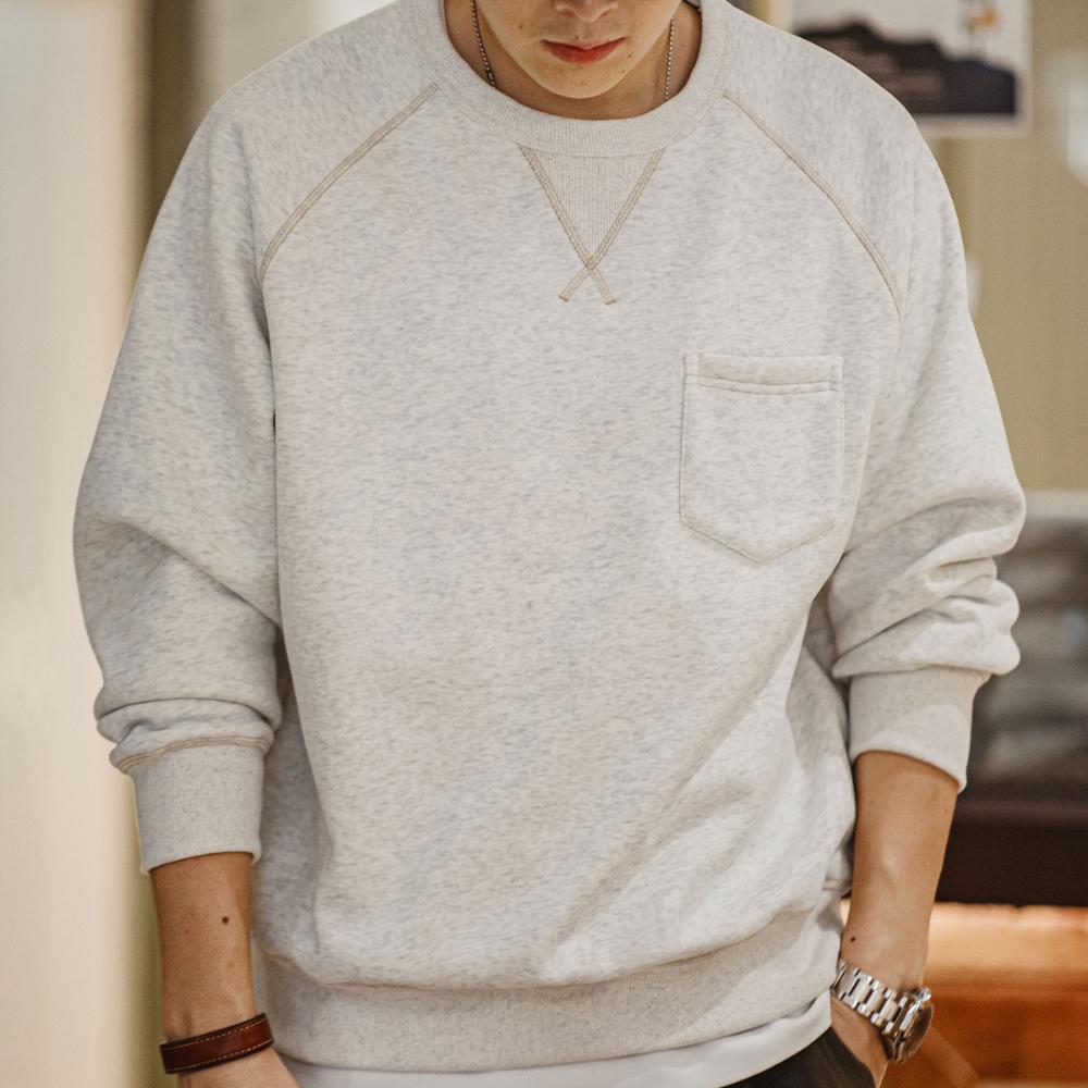 Maden Freizeit-Sweatshirt Herren dicker Fleece Pullover Sport