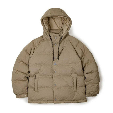 マデン キルティング 羽毛入り上着 90％白鴨羽毛 厚手 フード付き 中綿入り 男性用 高密度生地 暖かい冬用アウター