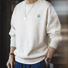 Sudadera con capucha de ajuste holgado y peso pesado estilo retro Maden