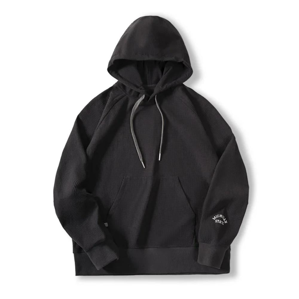 MADEN Damen Raglanärmel Bestickter Rundhals Pullover